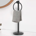 Hoimpro Hand Towel Holder Stand Free Standing Towel Bar Matte Black by Hoimpro