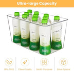 YIHONG 10 Pack Clear Storage Bins, Pantry Organizer Bins with Handle, XL - Image 4