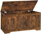 DINZI LVJ Storage Chest, Wooden Toy Box, Rustic Brown 39.4" L by DINZILVJ