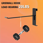 HUHOLE 50 Pack 2 Inch Black Gridwall Hooks Metal Display Hangers - Image 5