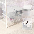 Sterilite Storage Boxes, Stackable Clear Plastic Bins, 6 Quart, 24-Pack - Image 4