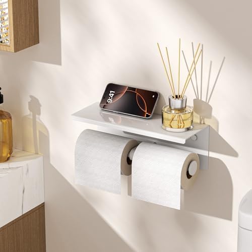FORIOUS Toilet Paper Holder with Shelf, Commercial Toilet Paper Dispensers - Image 7