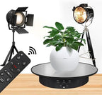 7.9" Mirror Motorized Rotating Display Stand Turntable with Remote & Battery Operated 17.6 LB,Photography Turntable Rotating Platform Lazy Susan (Black) - Image 6