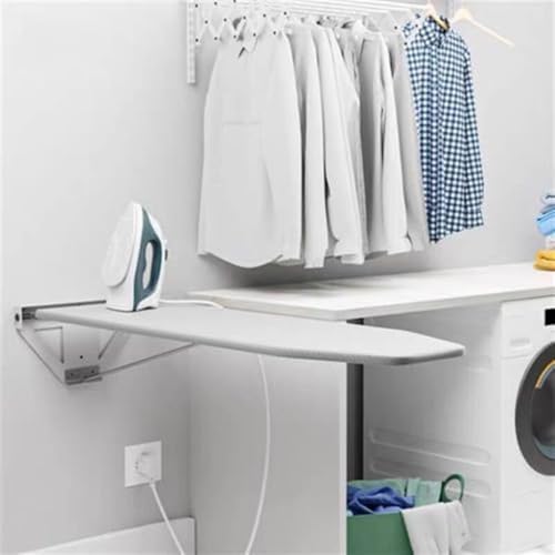 Wall Mounted Ironing Board, 160 Degrees Ironing Board Wall Mount, Space Saving Laundry Ironing Station, Folding Ironing Board for Home Laundry Room Dorm - Image 7
