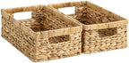 StorageWorks Wicker Storage Baskets for Shelves, Decorative Baskets, 2-Pack by StorageWorks