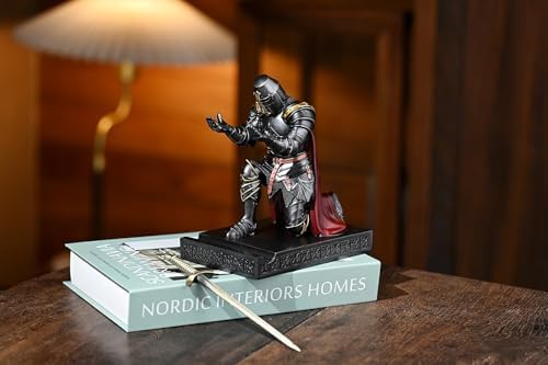 Medieval Templar Vanguard Officer Knight Pen Holder Desk Organizers Iron - Image 7