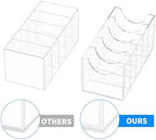 NIUBEE Belt Organizer for Closet, Acrylic Belt Box, Belt Storage, 5 Grids - Image 5