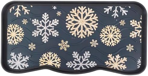 Nicoman VCD-Boot-Tray-MULTI-75x38-Snowflakes Boot Shoe Tray Rack Mat Printed Snowflakes(1-Pack), 1pcs by Nicoman