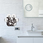 WADORN Funny Squirrel Metal Toilet Paper Holder, Black Squirrel Decorative Metal Toilet Paper Storage for Extra 8 Rolls Funny Freestanding Animal Wall Mounted Organizer for Restroom Bathroom Cabinet - Image 6