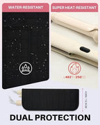 Hair Tools Travel Bag with Heat Resistant Mat, Black - Image 6