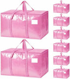 8 Pack Heavy Duty Waterproof Moving Bags, Foldable Totes by Unknown