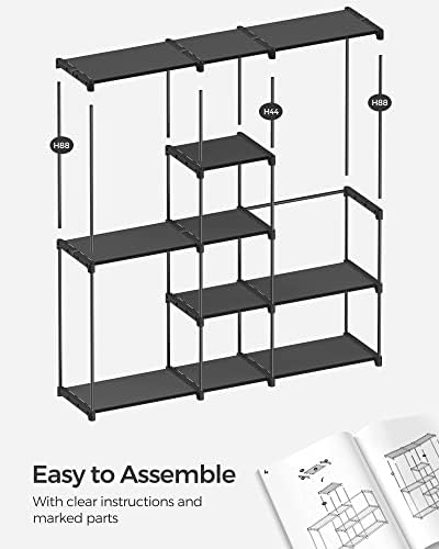 SONGMICS Portable Closet, Storage Organizer, 71.7 x 16.9 x 71.7 Inches - Image 7
