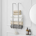 BWE Brushed Nickel Towel Rack Bathroom 28" Towel Holder for Rolled Towels by BWE