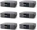 6 Pcs Cotton Canvas Sweater Storage Bag, 20"x14"x5" Closet Organizer Bag by Unknown