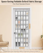 dodowin Over Door Shoe Organizers, 2 Pack, 40 Pockets Each, White - Image 5