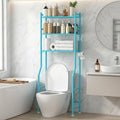 GloTika 3-Tier Over Toilet Storage, Anti-Tilt, 64" H, Blue by QualityHomewareTimlessComfort