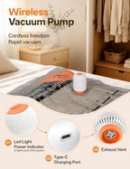 25 Pack Vacuum Storage Bags for Travel with Rechargeable Cordless Pump - Image 3