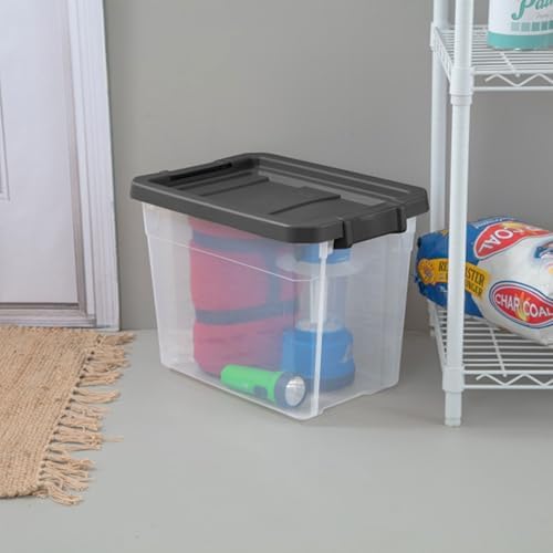 Sterilite Modular Stacker Box with Latching Lid, 30 Quart, 18-Pack - Image 4