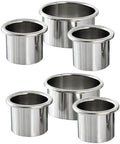 Hair Styling Station Hot Tools Holder Tubes, 6 Pieces, 2 Pieces 3.0 Inch and 4 Pieces 2.0 Inch, Metal Appliance Organizer for Curling Iron and Flat Iron by QUEESALN