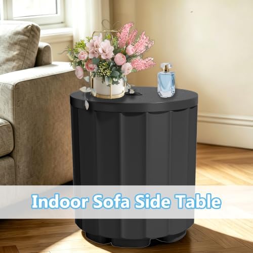 NicBex 2 in 1 Umbrella Stand Table with 1.5 Inch Hole, Black - Image 6