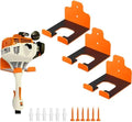 JNIHEEP Garage Organizer Trimmer Rack,Garden Power Tool Hanger,3Pack,Orange by JNIHEEPHOUSEWARE