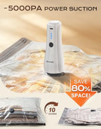 Reusable Vacuum Storage Bags for Travel with Rechargeable Pump - Image 2
