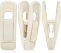 TOFIIGREM Beige Velvet Hangers Clips 50 PCS, Non-Slip Velvet Skirt Hanger Clips for Ivory/Beige Velvet Hangers, Strong Finger Clips Perfect for Thin Velvet Hangers Skirt Pant Suit Velvet Hangers by TOFIIGREM