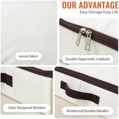 3PCS Low Profile Under Bed Storage Containers, Under Bed Storage Bins - Image 3