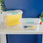 Sterilite Nesting ShowOffs Medium Storage Bins with Lids & Handles, 12-Pack - Image 2