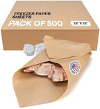 IDL Packaging Brown Freezer Paper Sheets 12" x 12", Pack of 500 - USA-Made by IDLPackaging