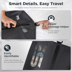 3PCS Vacuum Bags for Travel with Pump, Reusable, Waterproof, Black - Image 5