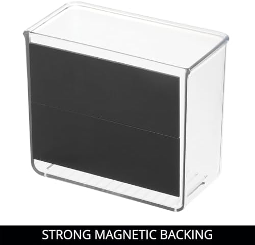 iDesign Magnetic Small Clear Plastic Organizer Bins, 4-Pack - Image 5