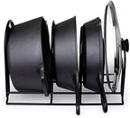 Cuisinel Pan Organizer for Cast Iron, Extra Large 5-Tier Rack, Black 15.4" - Image 5