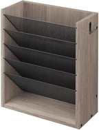 Mail Organizer Wall Mounted, 6-Slot Hanging File Organizer with Key Holder by Cresohom