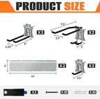 TORACK Wall Mount Garden Tool Organizer, Folding Chair Wall Hook, 32 in - Image 3