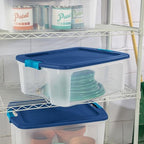 Sterilite Latch and Carry, Plastic Storage Bins w/Lids, 12 Gallon, 18-Pack - Image 6