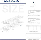 FLEXIMOUNTS 4-Pack 2x3ft Garage Shelving, 24"x72" Storage Shelves, White - Image 3