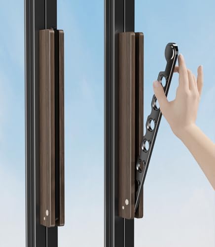 Natural Wood Folding Clothes Hanger Rack for Laundry Room, Wall Mounted Clothes Drying Rack, Laundry Drying Rack Foldable, Perfect for Small Spaces, Walnut Wood Black - Image 5