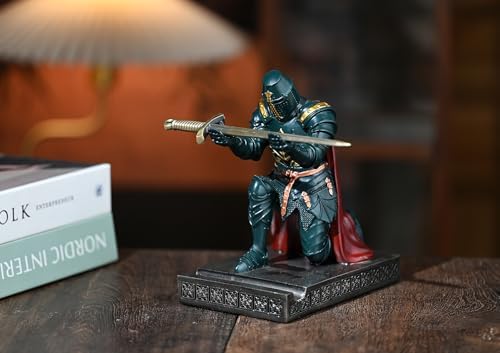 Medieval Templar Vanguard Officer Knight Pen Holder Desk Organizers Green - Image 7