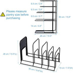 Toplife Heavy Duty Pan Organizer,5 Tier Storage Rack for Cast Iron Skillets - Image 2