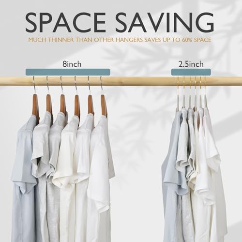 ManGotree Velvet Coat Hangers with 360° Swivel Gold Hook 36 Pack Grey - Image 6