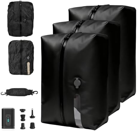 Travel Vacuum Bags with Pump, Reusable Waterproof Durable Bags by Unknown