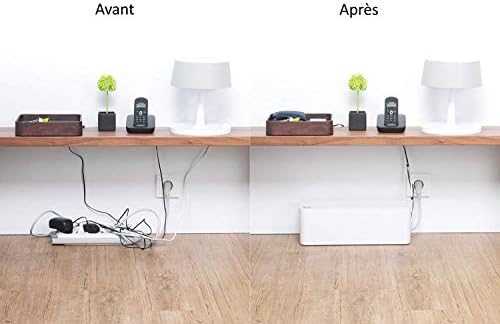 Bluelounge CableBox Cable and Cord Management System - (White) - Pack of 2 - Image 4