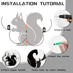 Squirrel Toilet Paper Holder Wall Mount/Stand for Extra 8 Rolls - Image 4
