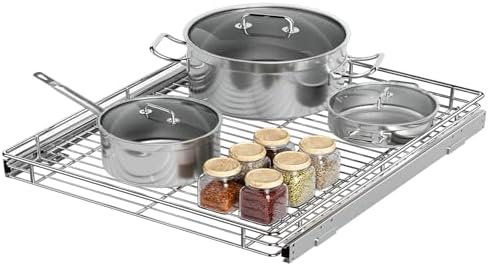 Pull Out Cabinet Organizer, 26.8” Slide Out Kitchen Organizers Storage by ZOINLIY
