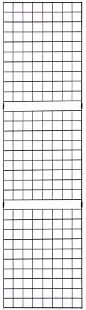 Econoco Portable Grid Panels, Wire Display, 3 Pack, Black, 2x6ft - Image 2