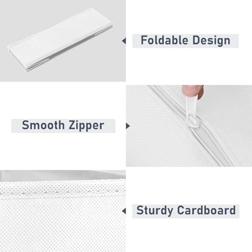 DIMJ 20-Pack Fabric Drawer Organizer Bins for Dresser Nursery Clothes - Image 5