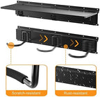 TORACK Wall Mounted Bike Storage Rack with Shelf, 6 Bikes Hangers - Image 5