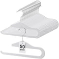 Novabright 50 Pack Velvet Pants Hangers, Slim Open Ended Design, White by Unknown