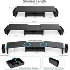 gianotter Dual Monitor Stand Riser With Drawer and 2 Pen Holders - Image 6